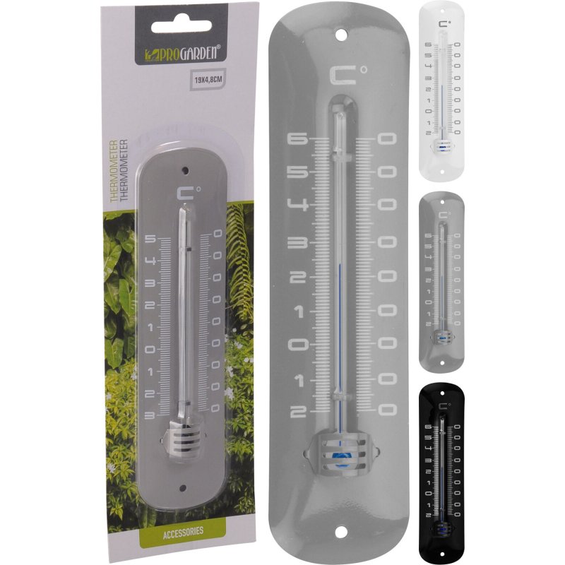 THERMOMETER METAAL 19 CM 3 ASSORTI - 8719987364327 - 8719987364327