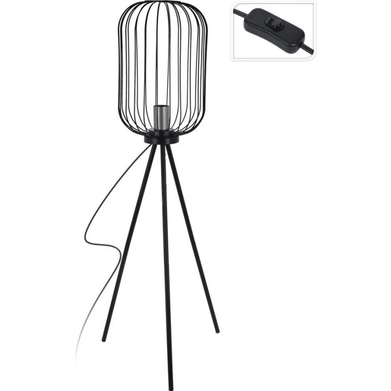 HOME EN STYLE LAMP ZWART METAAL 102CM - 8719987366628 - HZ1600550