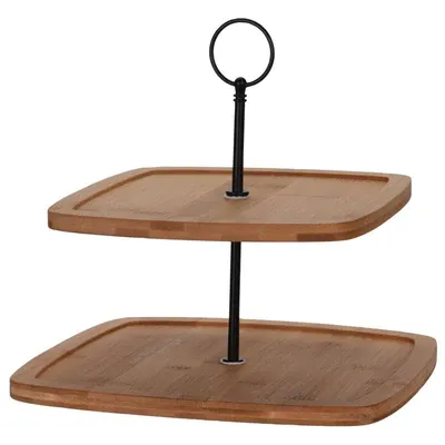 EH ETAGERE 2 LAAGS BAMBOE 25X25XH23.5 - 8719987804410 - 170490960