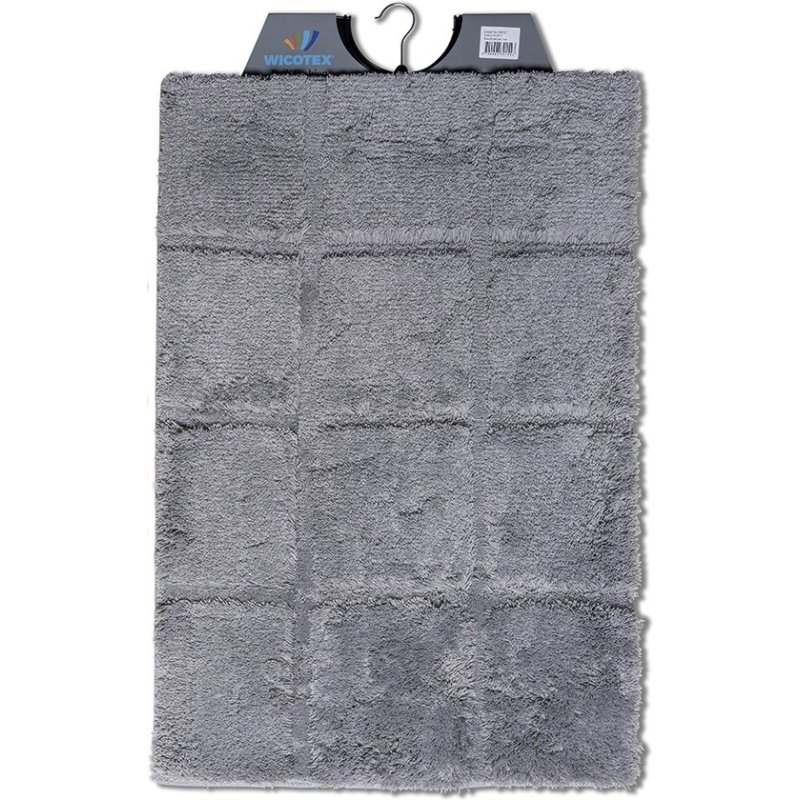 WICOTEX BADMAT 60X90CM RUIT GRIJS - 8720908301543 - *0010234257