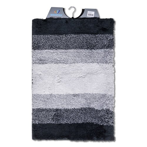 WICOTEX BADMAT 60X90 CM REGENBOOG ZWART - 8720908301550 - *0010232956
