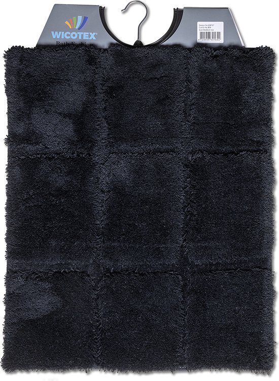 BIDETMAT 50X60 CM. ACRYL ZWART RUIT - 8720908301642 1 - *0010234263