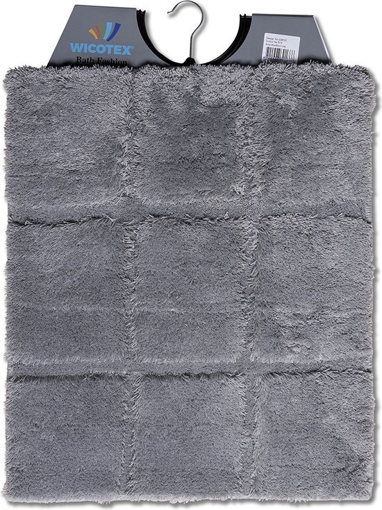 BIDETMAT 50X60 CM ACRYL RUIT GRIJS - 8720908301666 1 - *0010237658