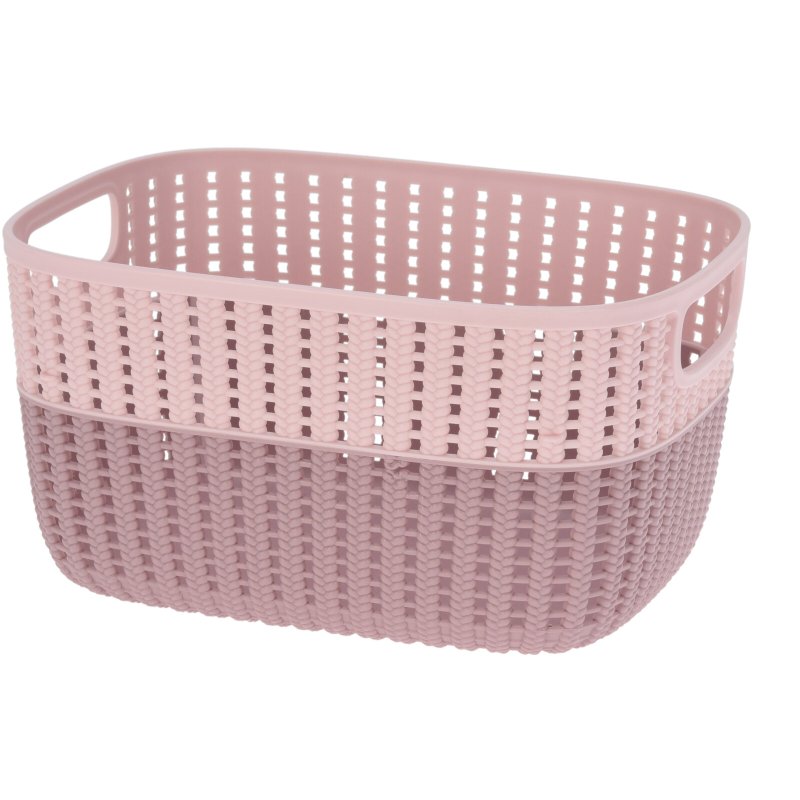 MANDJE DUO KNIT 29X22X16CM ASS KLEUR - 8721037140294 2 - 030002050