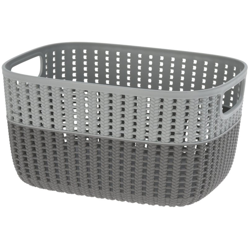 MANDJE DUO KNIT 29X22X16CM ASS KLEUR - 8721037140294 - 030002050