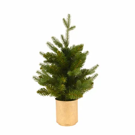 KERSTBOOM 60CM 88TIPS IN GOUDEN POT - 8721037210928 - 768000610