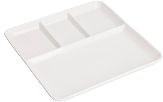 BORD GOURMET / VAKKEN PORSELEIN 25.5X25C - 8721037536424 - 795880770