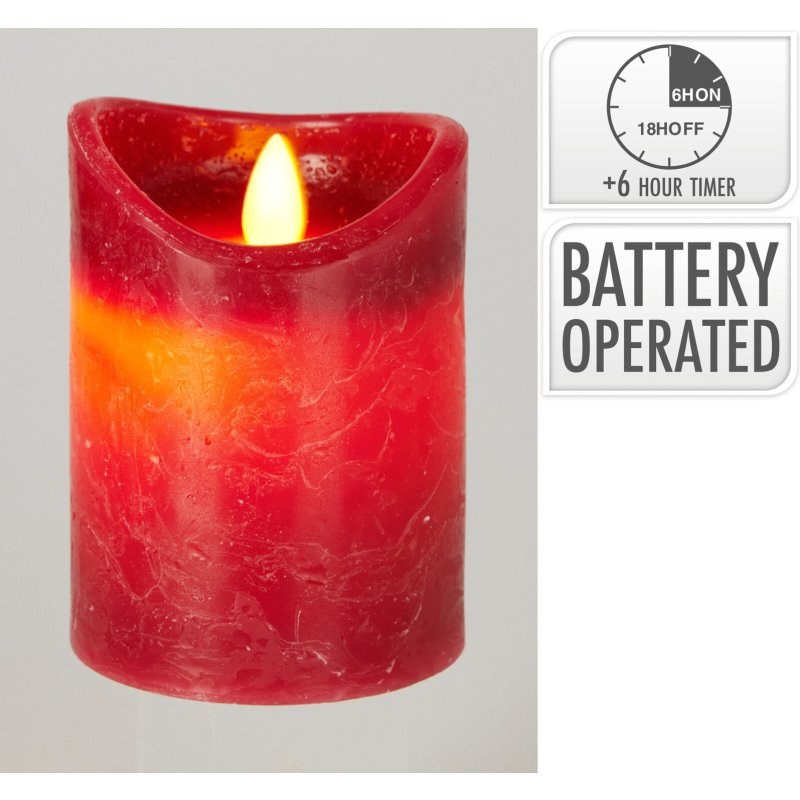 LEDKAARS REAL FLAME 10CM ROOD TIMER - 8721037704601 - AX5442400