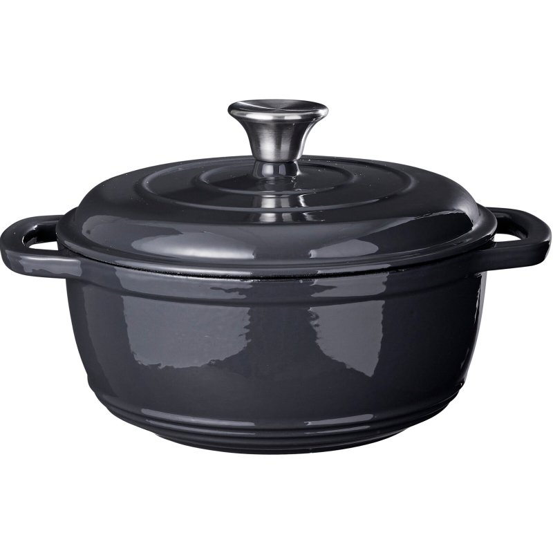 SIAKI BRAADPAN GIETIJZER 22CM GRIJS - 8721037762168 - 8721037762168