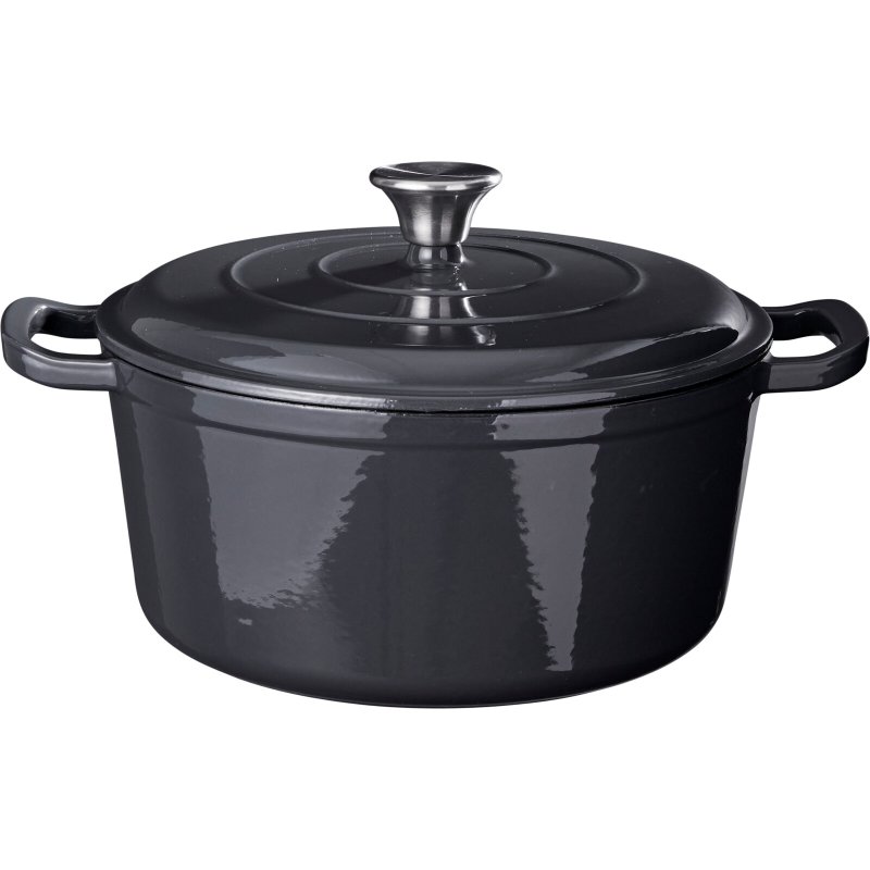 SIAKI BRAADPAN GIETIJZER 26CM - GRIJS - 8721037762403 - 8721037762403