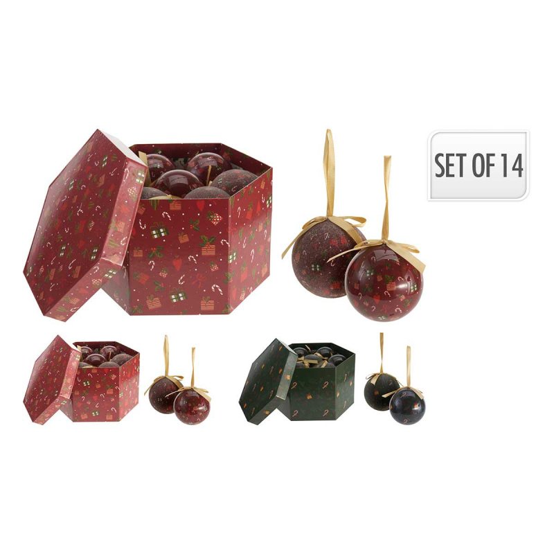 KERSTBALLEN 75MM 14ST IN DOOS ASSORTI - 8721461112003 - 767653940