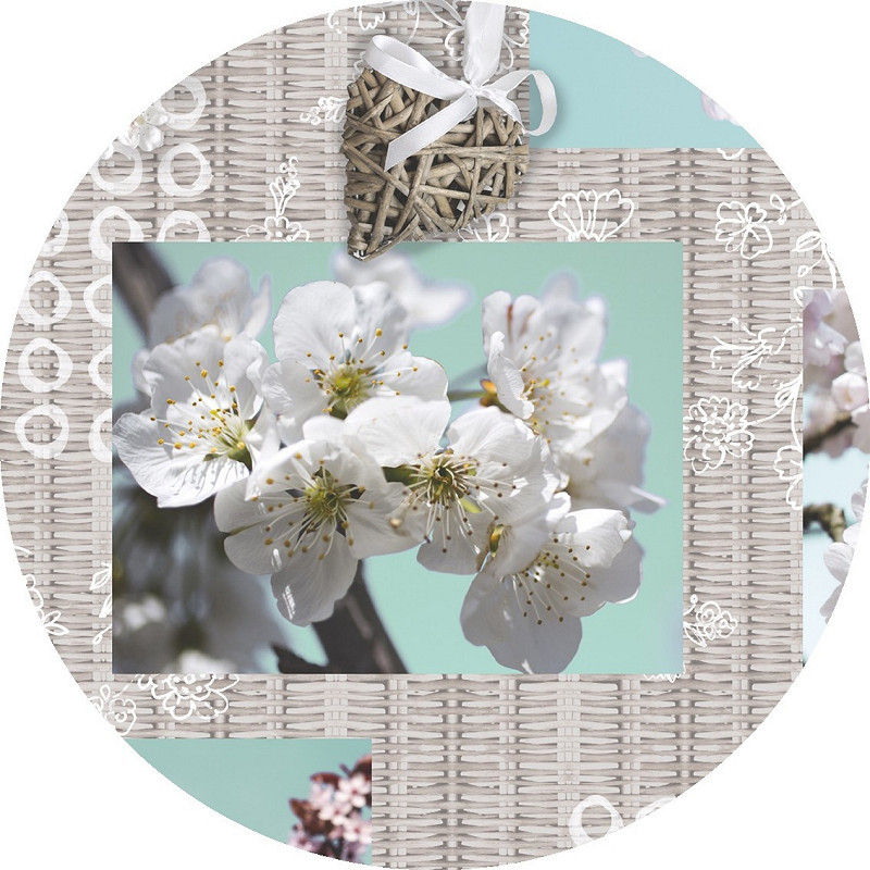 TAFELZEIL PVC ROND 160CM BLOSSOM BROCANT - 8740312200539 - *0010184105