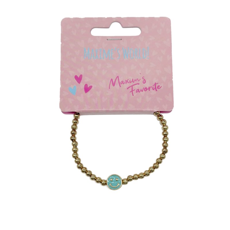 MAXIME'S FAVORITE ARMBANDJE SMILEY BLAUW - 877 6169 - 877-6169