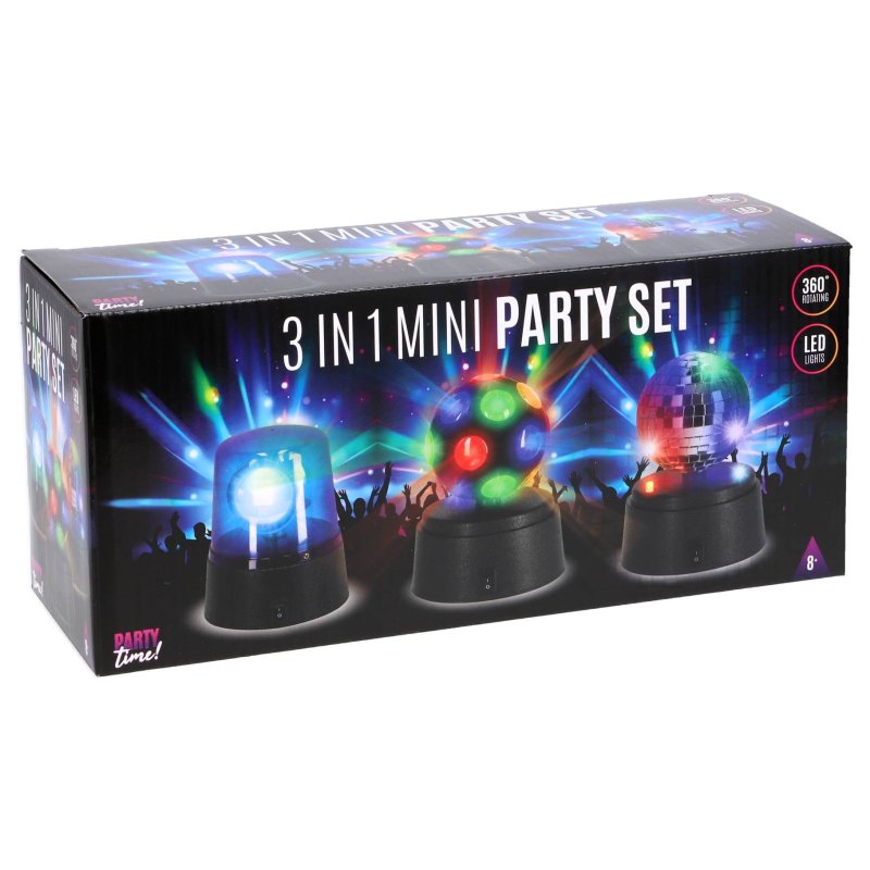 PARTY TIME MINI DISCO SET VAN 3 - 904 8100 - 904-8100