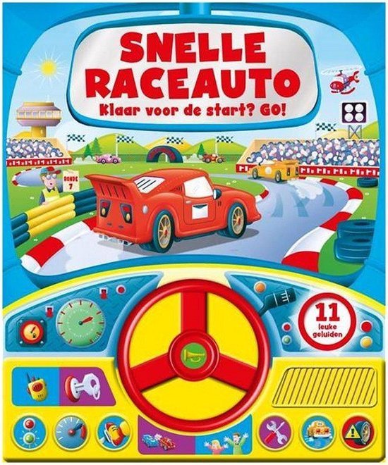 GELUIDENBOEK: SNELLE RACEAUTO 3+ - 9789036638135 - 655-8135