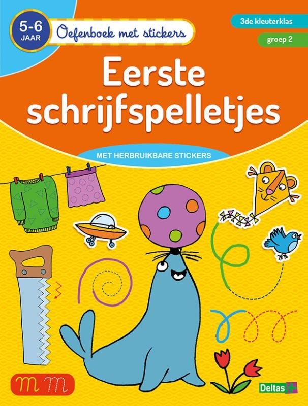 EERSTE SCHRIJFSPELLETJES + STICKERS 5-6J - 9789044750447 - *0010168955