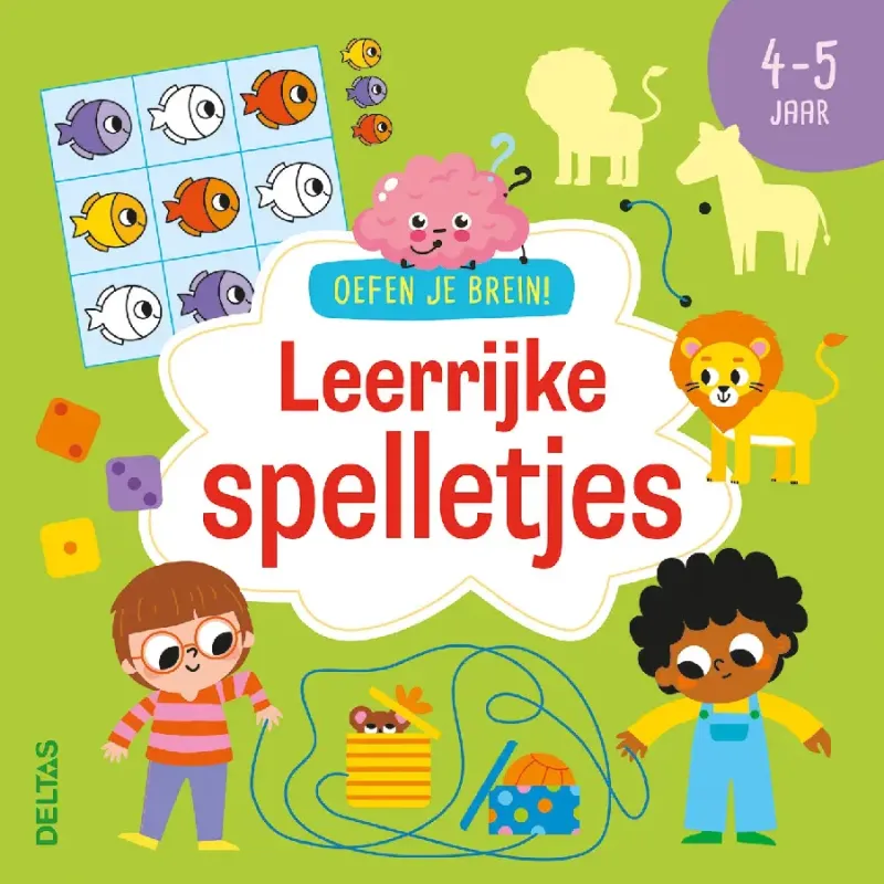 OEFEN JE BREIN LEERRIJKE SPELLETJES 4-5J - 9789044772357 - *0010264245