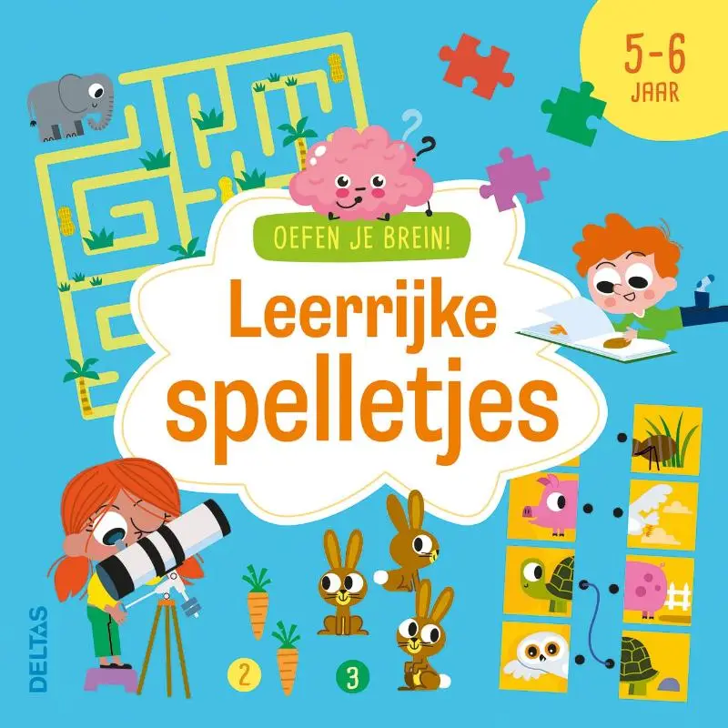 OEFEN JE BREIN LEERRIJKE SPELLETJES 5-6J - 9789044772364 - *0010264246