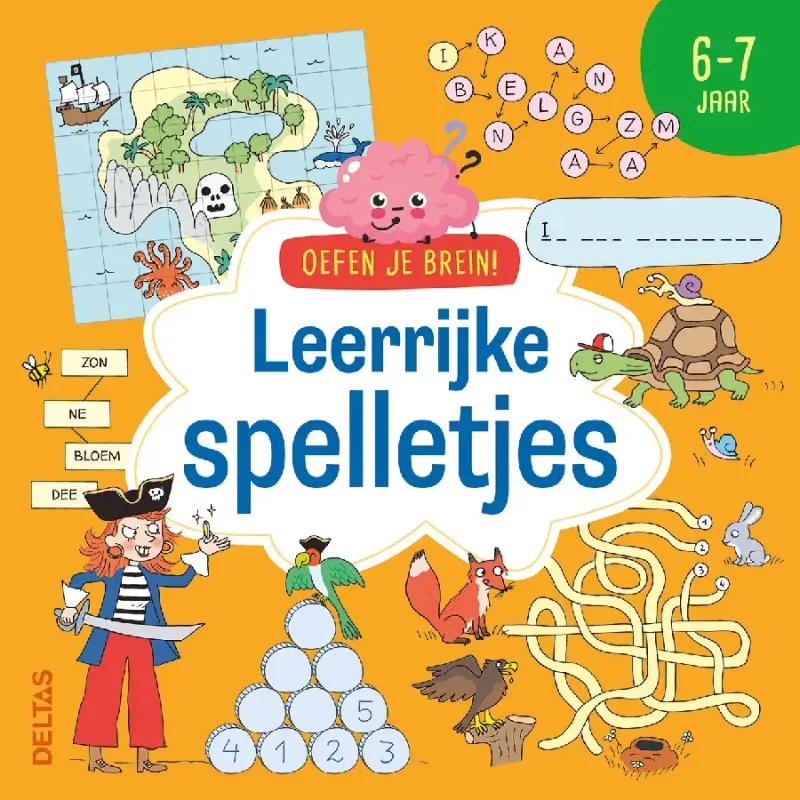 OEFEN JE BREIN LEERRIJKE SPELLETJES 6-7J - 9789044772371 - *0010264240