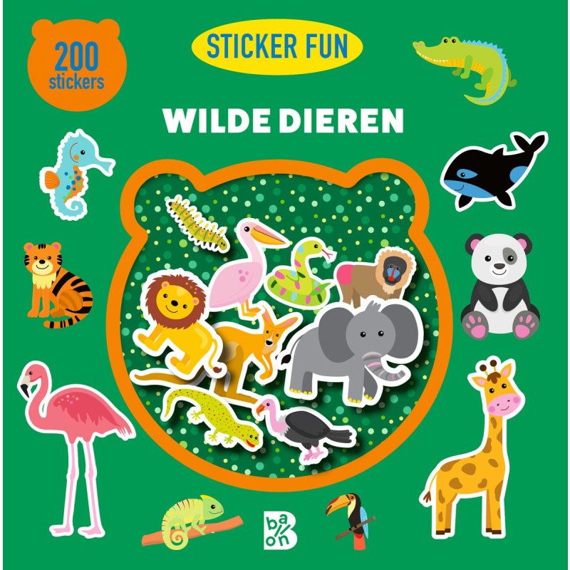 DE BALLON - STICKER FUN 200 STICKERS WIL - 9789403236988 - 655-6988