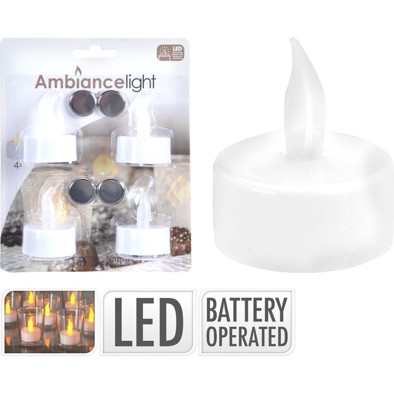 THEELICHT LED 4 STUKS OP KAART INCL BATT - Ax5990050 composition 001 19 12 18  - AX5991200
