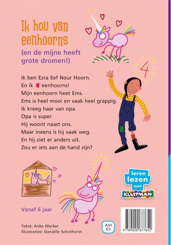 IK HOU VAN EENHOORNS (GROTE DROME)AVI E3 - Boek unicorn - *0010227168