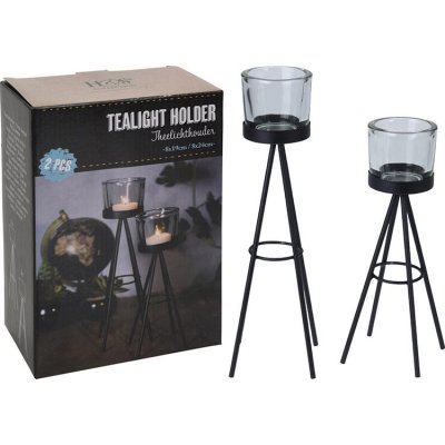 THEELICHTHOUDER GLAS OP METAAL VOET 2ST - Cc5056040 composition 001 10 07 19  - CC5056040
