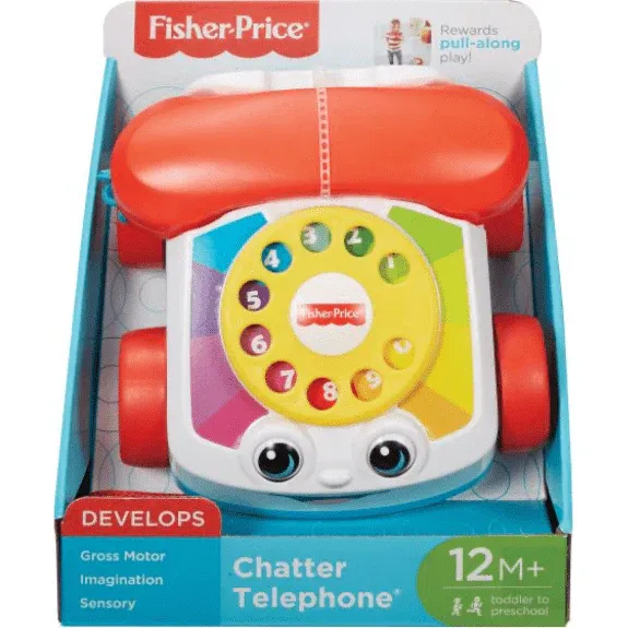 FISHER-PRICE PEUTERTELEFOON - Fisher price toys games creative toys activities fisher price chatter telephone 887961516449 33367172612285 - 406-1166