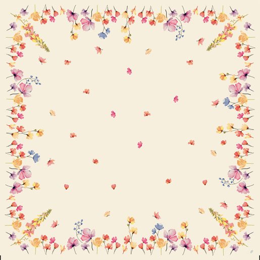 DUNI SLIPCOVER FLORAL HAVEN 84X84 - Floral haven - *0010261033