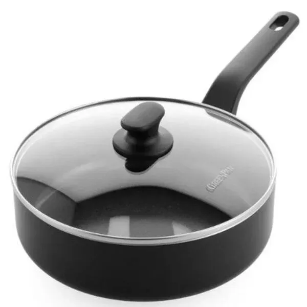 GREENPAN HAPJESPAN 24CM INDUCTIE ESSENCE - Greenpan hapjespan met deksel 24cm essence greenpa - *0010244224