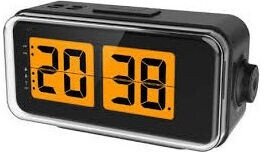 WEKKER JUST A MINUTE RETRO ZWART - Lowell jd9042 digitale funkuhr doppelwecker snooze daemmerungssensor schwarz jd9042n - JD9042N