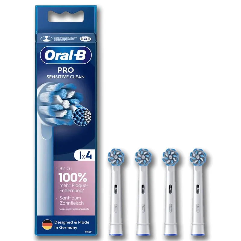 ORAL-B OPZETBORSTELS 4-PACK SENSITIVE - Oral b opzetborstels pro sensitive - *0010236513