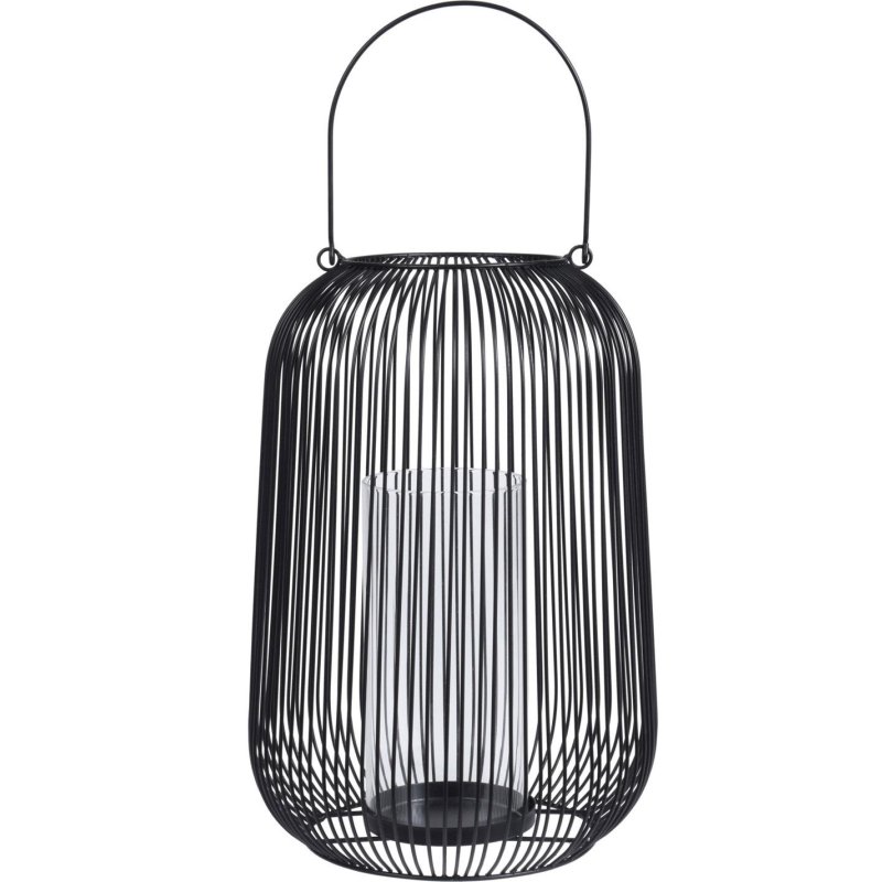 HOMESTYLE LANTAARN METAAL DRAAD ZW H32CM - Qd1000110 composition 001 13 06 19  - QD1000110