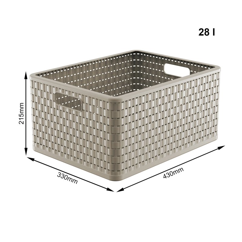 ROTHO DESSIN MAND A4+ 28L CAPPUCCINO - Rotho 28 ltr - *0010234067