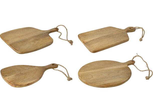 SERVEERPLANKJE HOUT 40CM HANDVAT - Serveerplank 40 cm - A68825030
